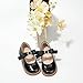 Kiderence Toddler Little Girl Mary Jane Dress Shoes School Oxford for Girls Black Flats Size 13M