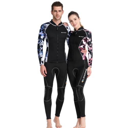 LayaTone Top de Traje de Neopreno 2mm con Cierre de Cremallera Anti-Jam YKK Aleación miniatura 5
