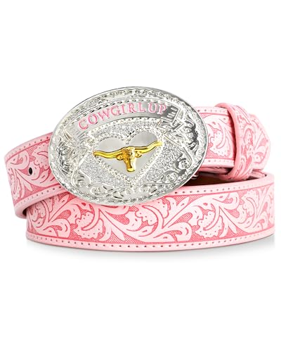 Ceinture cowgirl rose pour jean fille look country vintage au quotidien