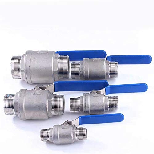 Robinet à bille en acier inoxydable SS304 mâle 1/4 pouce pour fluide