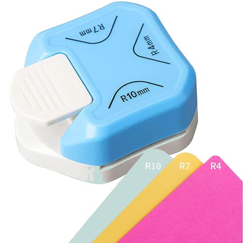 Image of 3 in 1 Paper Corner Rounder (R4mm+R7mm+R10mm),Punches for Crafts,Cutter,Envelope Punch Board,Hole Puncher,Laminate, DIY Projects, Photo Cutter,Card Making Scrapbooking and Journaling