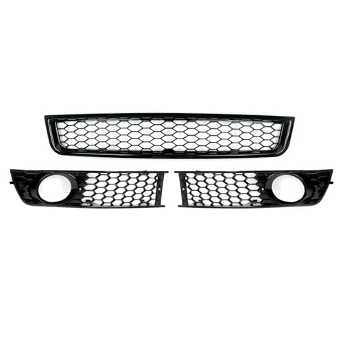Calandre inférieure de pare-chocs avant en nid d'abeille avec grille phare antibrouillard Audi A4