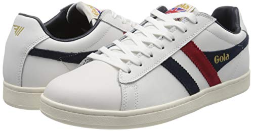 Gola Equipe, Sneaker Uomo, Bianco (White/Navy/Red