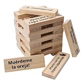 Erótico Español Torre de Madera 24 Piezas Mesa para Parejas Adultos Hot La Torre la Tentación Eróticos Mesa Español Torre Picante Parejas En La Intimidad Night Party Noche Cita Pareja en EspañolJuego