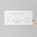 Think Board White Self-Adhesive Whiteboard Wall Sticker, 24" x 48" Peel and Stick Dry Erase Board Wall Cling for Home and Office, Removable Wall Decals, Super Sticky, Stain-Proof Message Board