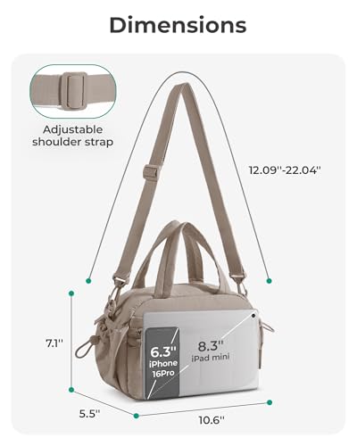Image of BAGSMART Gym Bag for Women, Duffle Bag for Travel with Wet Pocket, Lightweight Carry on Weekender Duffel, Water Resistant