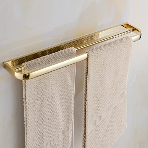 Porte-serviettes mural en laiton chrome pour une salle de bain élégante et ordonnée