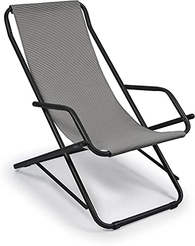 Stiliac 7401 Sdraio Dondolino, Metallo, Grigio Tramato, Diametro 25 cm