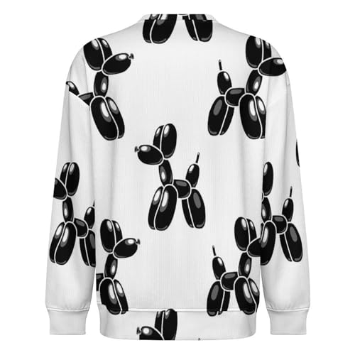 MoBlinko Sweaters for Men Watercolor Balloons Mens Crewneck Sweater Long Sleeve Lightweight Pullover3