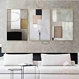BDHcdfAJGf Moderna Geometrica Arte Della Parete Pittura Astratta Stile Industriale Tela Poster Stampa Minimalista Immagini A Parete per Soggiorno Complementi Arredo Casa 50x70 cmx3 Senza Cornice