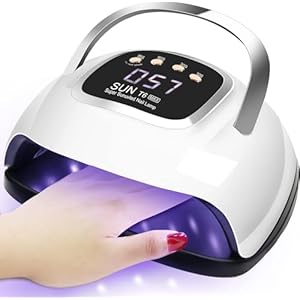 UV Nail Lamp, Dryer 220W Light for Nails with 4 Timers LED Lamp Gel Polish Kit Professional Art Tools Automatic Sensor