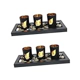 Photophores : vous pouvez y mettre la bougie la bougie d'aromathérapie, bougeoir transparent.