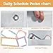 Daily Schedule Pocket Chart, Visual Schedule with 42 Reusable Dry-Eraser Cards, Visual Schedule for Kids, Classroom Schedule, Suitable for Classroom, Office, Home, Pre-School Education, Spanish