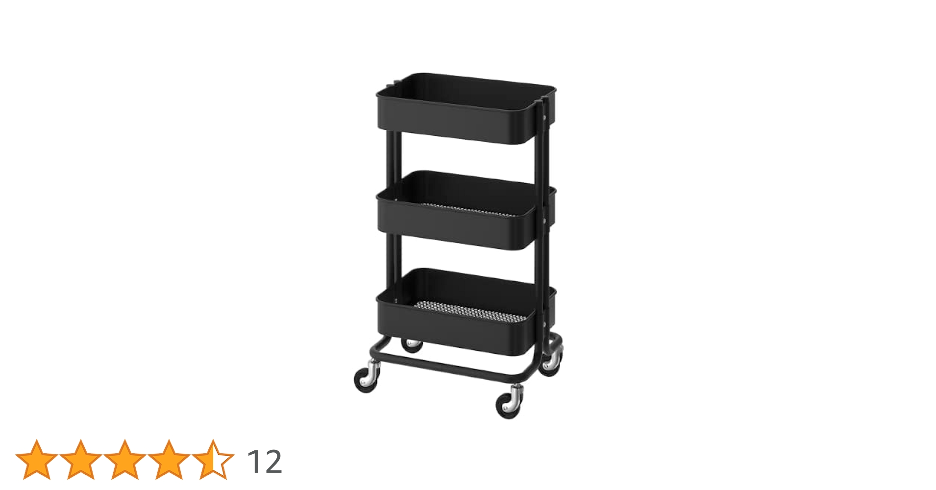 Amazon｜IKEA Raskog ユーティリティカート ブラック 903.339.76