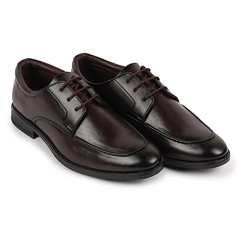 Image of FAUSTO Men's Formal Office Comfort Lace-Up Derby Shoes