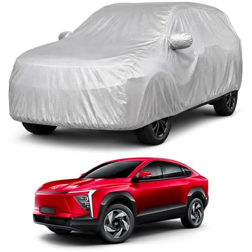 Image of Autofact Car Body Cover Compatible with XEV 9E 2026 | Custom Fit Car Cover | 100% Water-Resistant| Triple-Stitched Lightweight Fabric | Dustproof | Indoor & Outdoor Use | Elastic Bottom