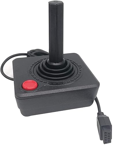 Childmory Controller 2Pcs Black Retro Classic Gamepad Joysticks For Atari 2600 System Console #TOP1