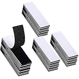 80 Pack 40Pairs Hook and Loop Strips, Heavy Duty 0.79x3.9 Inch Double Sided Tape, Mounting Tape for Walls, Doors, and Tables, Strong and Sticky Strips, Self Adhesive Reusable Tape (40) - Image 1