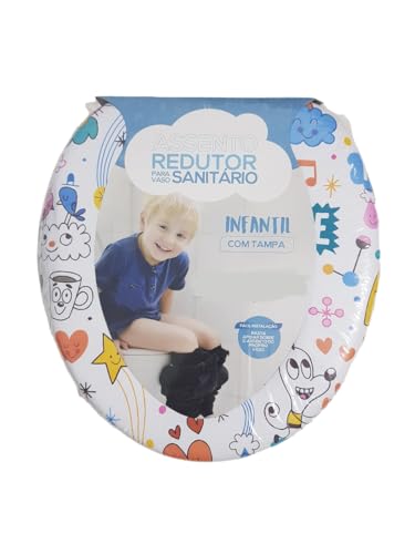 Assento Redutor Infantil Para Vaso Sanitário Troninho Almofadado Formato Anatomico Estampas Diversas
