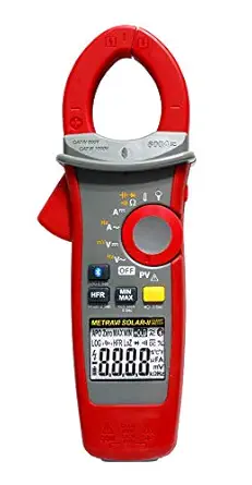 Metravi PRO Solar-2 Digital AC T-RMS/DC Clamp Meter with Bluetooth, 2000VDC & 1500VAC for PhotoVoltaic