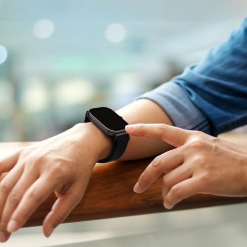 Image of Tobfit Stretchy Nylon Braided Band for Redmi Watch 6 /Redmi Watch5 /4 & Xiaomi Smart Band 8 Pro /9 Pro - Breathable, Adjustable Quick-Release Replacement Strap