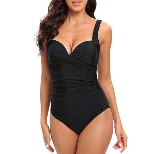 Maillot de bain sculptant ventre plat avec décolleté plongeant ajustable