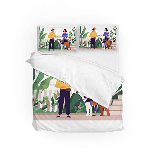Parure de lit Super King CHEHONG housse de couette polyester