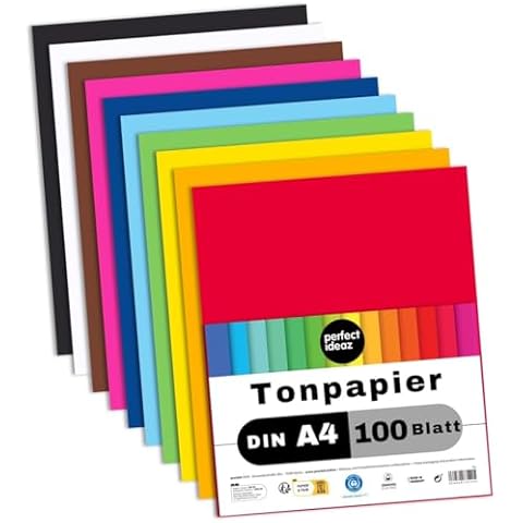 perfect ideaz Tinted Drawing Paper, A4 Size Cover
