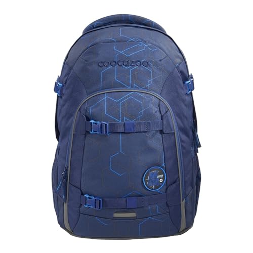 coocazoo Schulrucksack Joker „Blue Motion“, blau, ergonomischer &...
