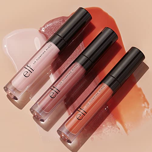 E.l.f. Lip Plumping Gloss, High-Shine Liquid Lip Color, Creates Fuller Lips & Plumper Pout, Moisturizing Formula, Pink Paloma, 0.09 Fl Oz #TOP4