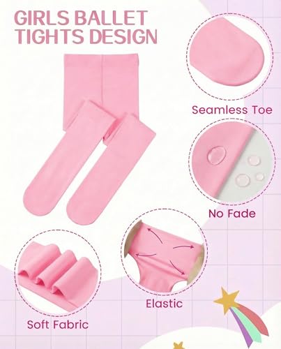 Image of leg elegant Ballet Footed Dance Tights for Toddler and Kids Girls 50D