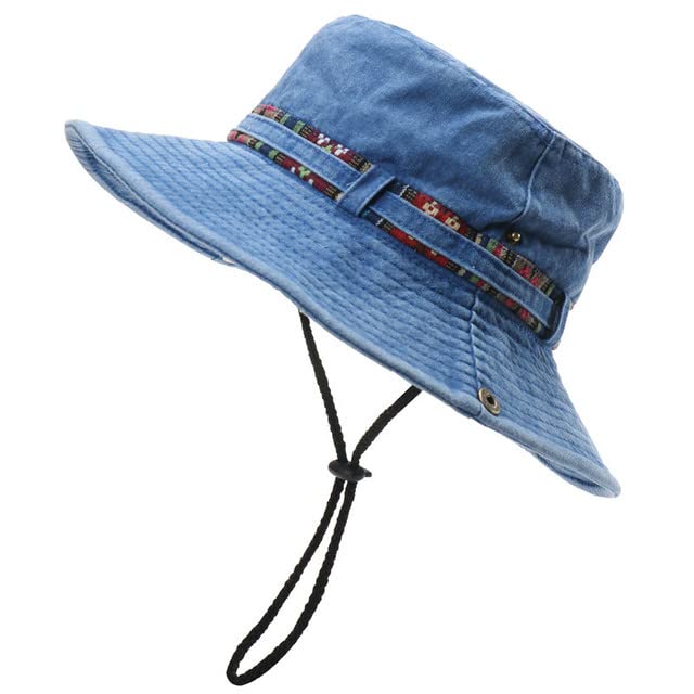 Chapeau de soleil anti-UV pour hommes en coton avec visière ajustable