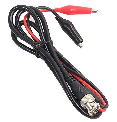 Eatech Multifunction Combination Test Cable Wire BNC Pin Male Plug to Dual Alligator Clip Oscilloscope Test Probe Lead (