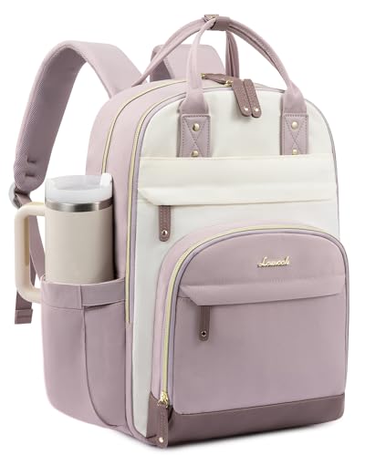 Image of LOVEVOOK Laptop Backpack for Women, Travel Backpacks Work Anti-Theft Bag, Backpack Purse, Conputer bags with USB, Waterproof