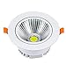 DOPROWADZIŁO Sufit Downlight 1. 2W-20W. Ultra jasny PROWADZONY Refcessed Reflektory Aluminium Okrągły Zintegrowany Grille Panel Sufitowy Lights Office Corridor Hotel Decor Downlight Bore: 11.5cm-13cm