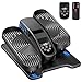 Under Desk Elliptical Machine for Senior, Quiet Mini Elliptical Leg Exerciser with Smart Remote, Electric Seated Foot Pedal Exerciser with 12 Adjustable Speeds Easy to Use for Home Office