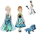WSZOK 4 Stück Gefroren 2 Schneekönigin Prinzessin Anna ELSA Plüschpuppe Eidechsenelfen Schneemann Olaf Plüschpuppe Für Kinder 25-50Cm