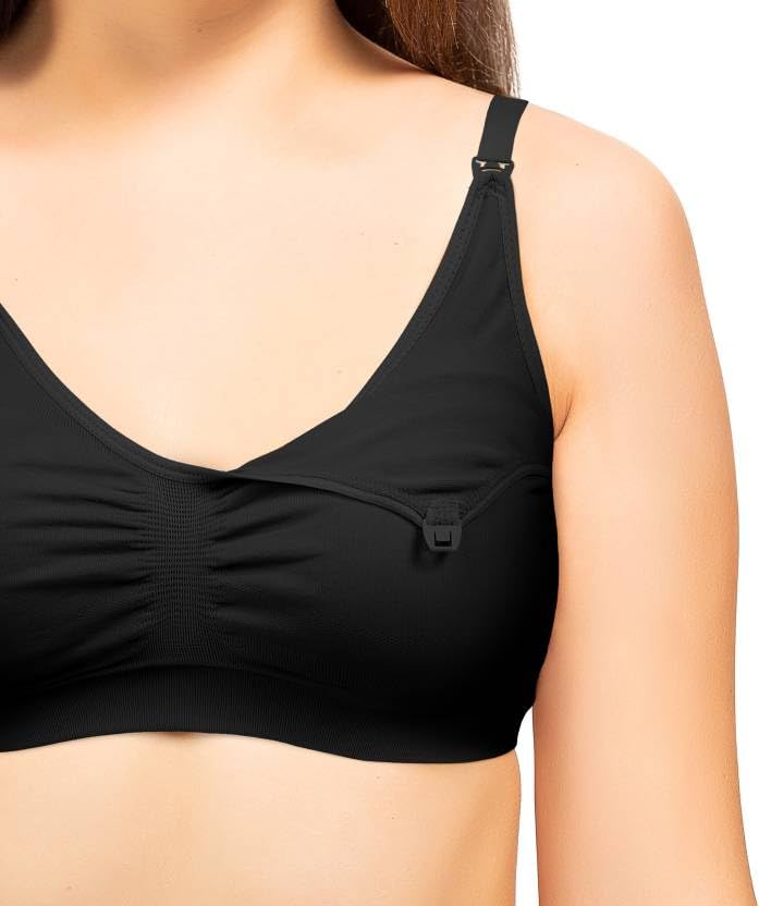 Image of NewMom Women's Lycra Non Padded Non-Wired Maternity Bra