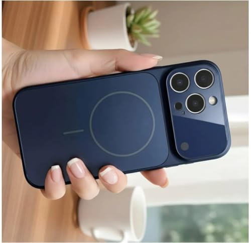 Image of for iPhone 11 Pro |Convert to 17 pro /17 Pro Max Style Premium Back Glass Magsafe Wireless Charge Converter Cover Magnetic Case for iPhone 11 Pro |Convert to 17 pro /17 Pro Max (Blue)