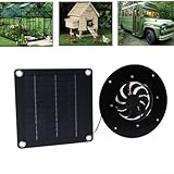 Solar Dachbodenventilator 20W Monokristallin Leise Abluftventilator für Belüftung in Gewächshäusern, Schuppen, Tierhäusern und kleinen Räumen