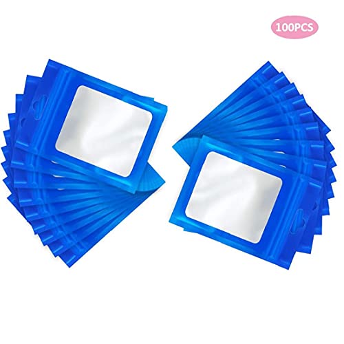 Eaarliyam Ziplock Mylar Tassen Koffiebonen Verpakking Pouch Snoep Self Sealing Food Bags 16x9cm Blauw 100 stks - Image 5