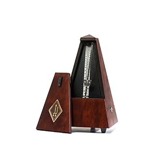 Wittner Métronome Pyramidal acajou mat - Les Beatles, Paul McCartney, John Lennon, RIngo Starr, George Harrison