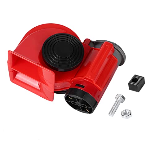 12V 120dB Compact Air Horn Alarm, Snail Trumpet for Auto, Volume ning Device with Inlation, Fi All 12V Trucks and Vehicles