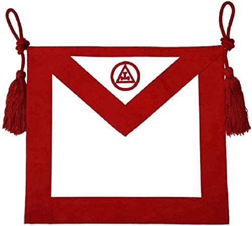 Tablier Royal Arch Mason brodé avec soin pour cérémonies maçonniques rituelles