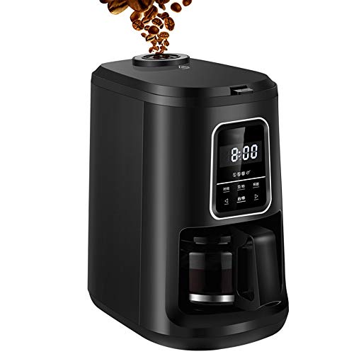 Kaffeemaschine, Mit Touchscreen,Filterkaffeemaschine Mit Glaskanne Und Timer-Funktion, Abnehmbarer Wassertank, Schwarz