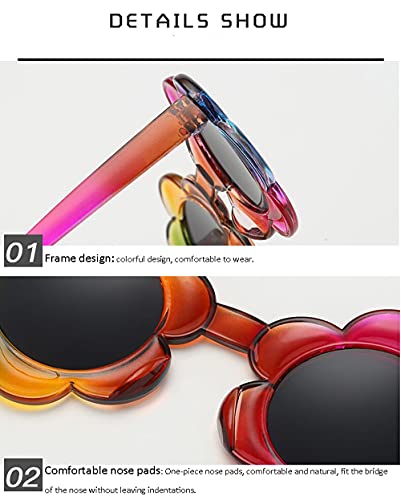 Toddler Kids Baby Boys Girls Sunglasses Round Flower Cute Glasses UV 400 Protection Eyewear3