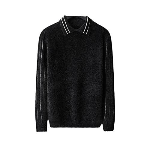 Pull japonais en tricot KEHAIOO noir idéal pour le travail et le quotidien