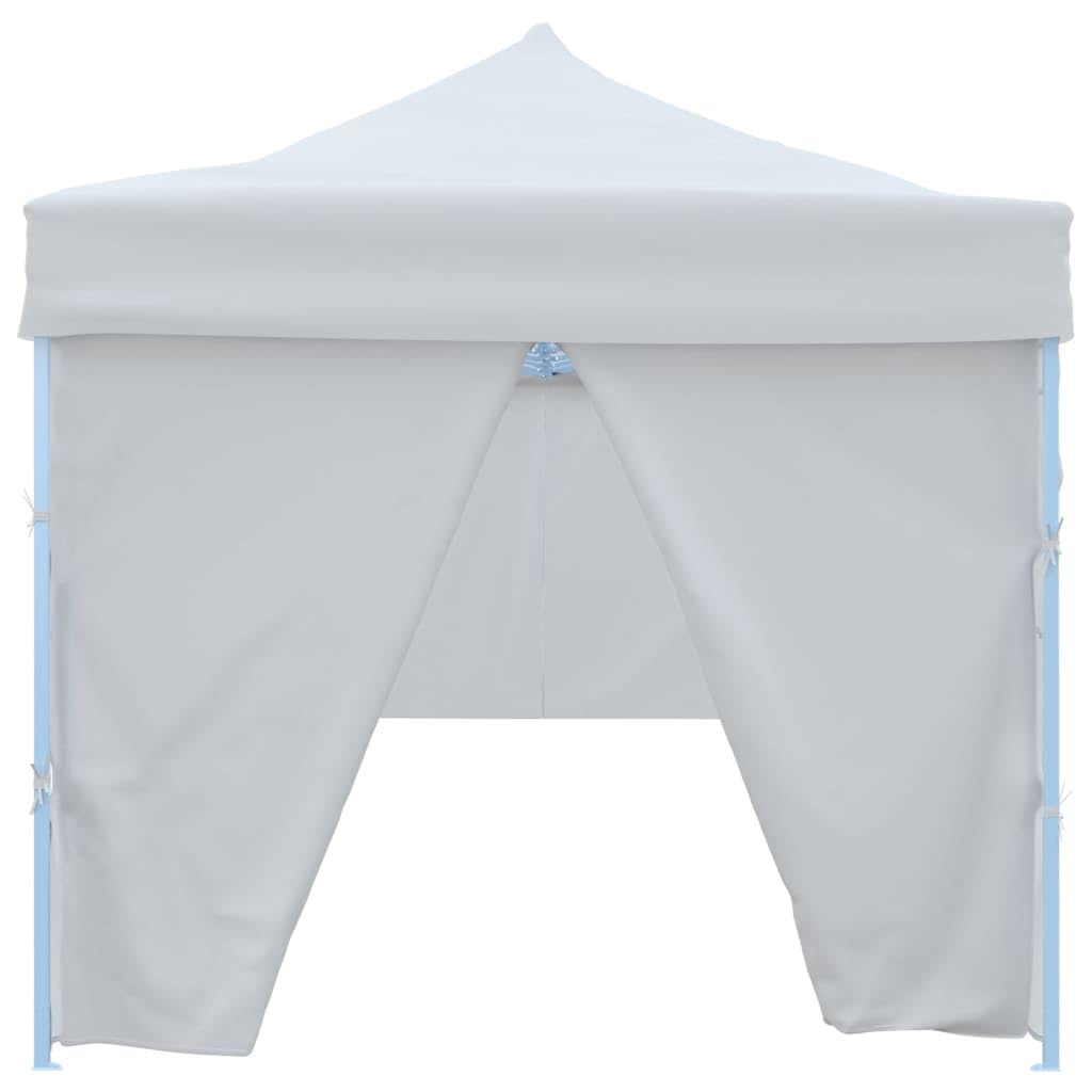 Carpa Plegable 3x9 m con 8 Paredes Blanco | Tela Oxford con recubrimiento PVC, armazon de acero, 2 entradas con cremallera, facil montaje