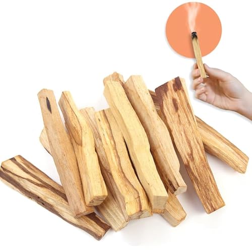 BananaHome 10pack Palo Santo Sticks-Palo Santo Wood incense for Spiritual Cleansing Stress Relief Smudging Meditation Fragrance Sustainably Wild Harvested Alternative Imagination (10 Palo Santo Wood)