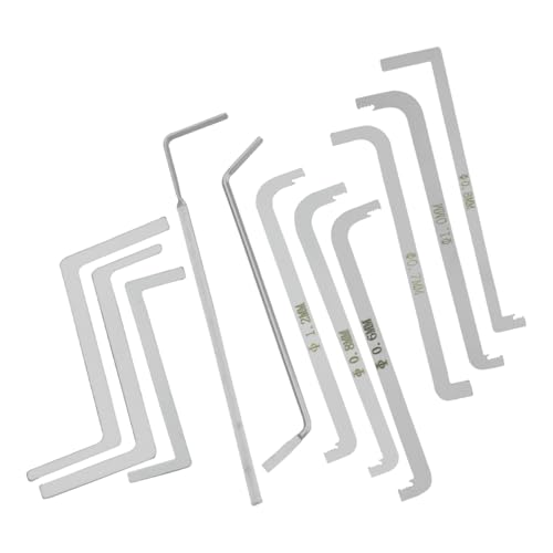 11 Pieces Versatile Z-Shaped Small Wrench Screwdriver Set Emergency Tool Stainless Steel Dismantling...